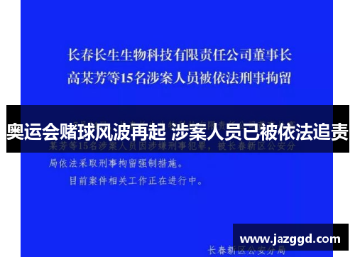 奥运会赌球风波再起 涉案人员已被依法追责